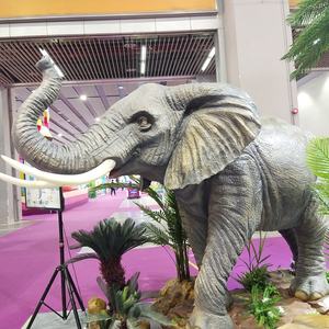 Équipements d'animaux mécaniques pour <span class=keywords><strong>zoo</strong></span>, animaux animatroniques à haute simulation, modèle d'éléphant africain - Product Image 5