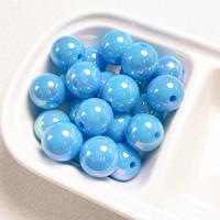 Perles acryliques colorées de 16 mm de haute qualité pour la fabrication de chaînes de téléphone portable, de porte-clés et d'accessoires de bijoux DIY