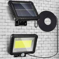 Applique murale de jardin 100 Led Cob panneau solaire extérieur alimentation cour Ip65 étanche capteur de mouvement Pir applique murale solaire