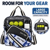Sac de raquette de pickleball personnalisé avec poche séparée pour raquette, sac de sport à bandoulière pour hommes et femmes