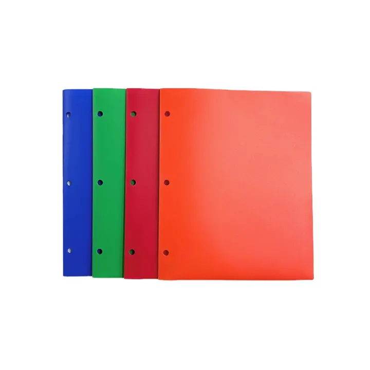 Produttore PP raccoglitori 3 anelli di dimensioni A4 forniture per la scuola aziendale File di cancelleria per ufficio 2 cartelle Pocket File con titolare della carta