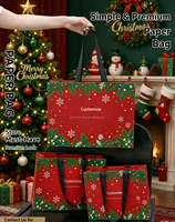 Sac en papier de luxe écologique en cuir, personnalisé pour l'impression offset, idéal pour les cadeaux d'affaires et l'emballage artisanal de Noël