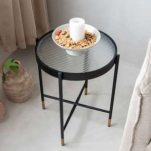 Bestseller Günstiger Preis Wohnzimmer Einzigartiger kleiner Tee tisch Luxus-Couch tisch aus Holz und Eisen - Product Image 6