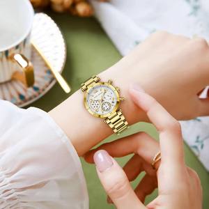 Mini <span class=keywords><strong>Focus</strong></span> MF0489L elegante moda resistente all'acqua in acciaio inox movimento al quarzo in acciaio cinturino orologio da polso per le signore - Product Image 6