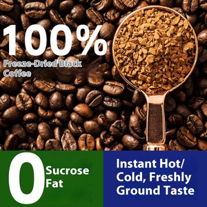 ARS American caffè nero istantaneo liofilizzato estratto a freddo in polvere 100g per uso alimentare 0 grassi 0 caffè al gusto neutro di saccarosio - Product Image 3