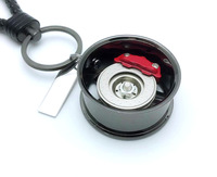 Pièces de roue dentée automatique personnalisées Porte-clés Nom du pneu Porte-clés en métal léger en alliage de zinc pour cadeau de voiture