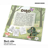Livres de coloriage dinosaures personnalisés, très demandés, livres de coloriage artistiques pour enfants, bandes dessinées innovantes, impression personnalisée de livres