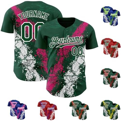 Dark Green Rose Red White