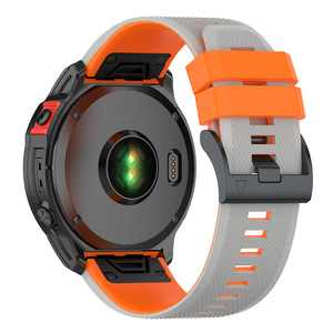 38mm 40mm 41mm 42mm 44mm 45mm 49mm <span class=keywords><strong>Ga</strong></span> rmin bracelet de montre fenix7 bracelet en silicone 22/26mm bracelet à dégagement rapide texture bicolore - Product Image 6