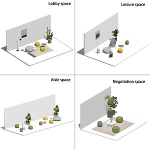Moderno Material Opcional Salón Comercial Sala de Espera Muebles Visitante Oficina Sofá Conjunto - Product Image 6