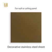Comptoir en acier inoxydable BL129 PVD Gold Sandblasted 201 304 316L avec surface anti-traces de doigts