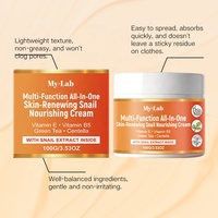Crème nourrissante à base d'escargot pour renouvellement cutané, marque privée OEM, hydratant pour la peau, crème personnalisée pour le visage, certifiée MSDS, 100g