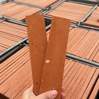 Revêtements muraux en briques rouges fines / Carreaux de briques découpés pour murs décoratifs (Restaurant, SPA, Café)