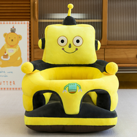 Canapé pour bébé, adorable canapé-lion pour bébé avec dossier, sécurité, mousse antidérapante, chaise longue pour tout-petit, pour salon, chambre à coucher
