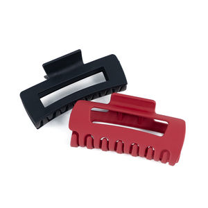 YIYI Creative 10,8 cm <span class=keywords><strong>Clip</strong></span> de pelo de silicona hueco rojo fuerte y resistente silicona memoria rebote mujeres acogedor <span class=keywords><strong>Clip</strong></span> Flexible garra <span class=keywords><strong>Clip</strong></span> - Product Image 6