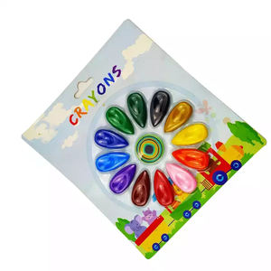 Eco-friendly Customized Paper Wrap Packaging 24 Colors Wax Crayon - Product Image 1