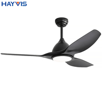 Haute qualité ménage hôtel salon décoratif trois feuilles ventilateur de plafond lampe réglable LED ventilateur de plafond avec lumière