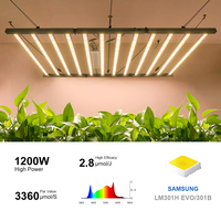 Lampe de culture LED 1000W1200w Spectre complet Haute PPFD Professionnelle Haute puissance Samsung 1200w Barre de culture LED avec UV IR