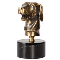 Statue en laiton de tête d'animal du zodiaque faite à la main - Objet de collection culturel créatif pour la décoration de la maison, salon et entrée