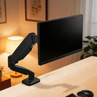 PC support ordinateur moniteur bras ordinateur Flexible unique entièrement réglable bureau montage ressort assisté moniteur support bras