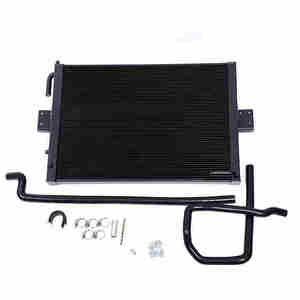 Radiadores para Auto S5 OE 8W0145804A, Tanque de Agua Extendido de Aluminio Negro para Radiador de Auto Audi S5 EA837 - Product Image 3