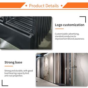 Espositore per vetrine in legno tutto in uno per negozi al dettaglio espositore per pavimenti in legno - Product Image 3