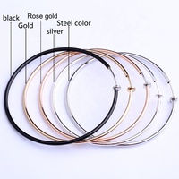 Boucles d'oreilles créoles en cuivre sans perçage, fausses boucles d'oreilles non percées pour femmes et hommes, créoles factices multi-tailles de 11 mm à 60 mm