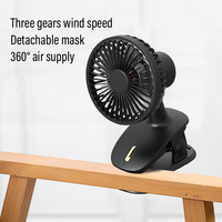 Ventilateur électrique Portable, Rechargeable, avec pince à main, usage Durable, pour les véhicules domestiques