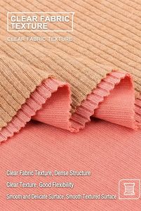 Tissu côtelé brésilien épais 320 g/m² respirant, tricoté à la chaîne, doux et élastique pour robes d'hiver et vêtements de détente haut de gamme - Product Image 3