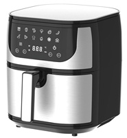 Penjualan Terlaris 1800W 9L Penggorengan Udara Digital Kapasitas Besar Tanpa Minyak Penggorengan Sehat Listrik dengan Layar Sentuh