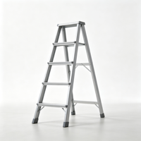 Échelle pliante en alliage d'aluminium disponible en OEM, couleur et logo personnalisés, échelle pliante en forme de A