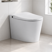 WC intelligent en céramique japonais avec siège chauffant et télécommande, bidet automatique à poser au sol avec chauffage du siège