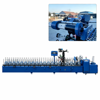 Machine de laminage automatique de profilés CNC PUR 350 mm, équipement de recouvrement de film pour cadres de portes en PVC/MDF avec colle thermofusible PUR