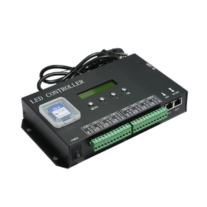 Controlador de Píxeles LED H807SA de 8 Puertos Artnet <span class=keywords><strong>DMX</strong></span> a SPI, Compatible con Tarjeta SD, Consola DMX512, Iluminación de Escenario LED, Pista de Baile, Tira de Luces LED - Product Image 1
