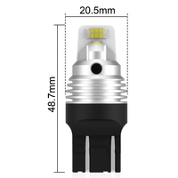 Neues Design T20 7443 7440 LED Backup W16W Auto Glühbirnen für Cayenne Polo X3 6500K Weiß Canbus Fehlerfrei CSP 7035 LED Reverse