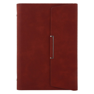 Cuaderno con logotipo impreso personalizado, cubierta dura de Pu, cuero reciclado, planificador con forro de rejilla, Agenda - Product Image 5