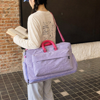 Sac de voyage extensible grande capacité, sac de sport imperméable tendance avec séparation sec-humide, sac de voyage décontracté et durable
