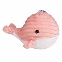 Porte-clés en peluche baleine mignonne personnalisée, pendentif animal marin doux, cadeau pour enfants, souvenir, fabricant de peluches OEM ODM