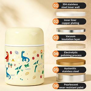 <span class=keywords><strong>Thermos</strong></span> <span class=keywords><strong>alimentaire</strong></span> isotherme en acier inoxydable <span class=keywords><strong>pour</strong></span> enfants de 300 ml, anti-fuite, avec cuillère et fourchette <span class=keywords><strong>pour</strong></span> la soupe et les <span class=keywords><strong>repas</strong></span> chauds à l'école - Product Image 6