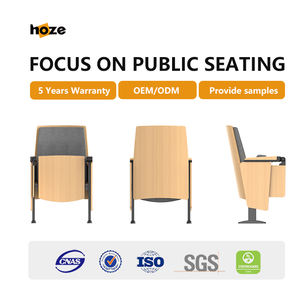 Ghế hội trường gấp hiện đại có bàn viết, hợp kim nhôm, thiết kế công thái học & bền bỉ, nội thất nhà hát thương mại - Product Image 6