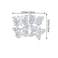 Matrices de découpe en métal Papillon et Cœur pour Scrapbooking, Embossage, Modèles Peints, Technique Artisanale, Matrices Métalliques Faits Main