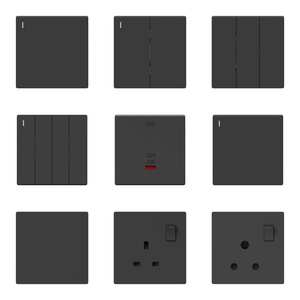 Plaque murale vide pour interrupteur électrique de type 86, norme britannique - Product Image 3