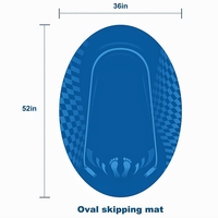 Conception personnalisée Corde à sauter intérieure et extérieure Tapis à sauter rembourré Tapis de corde à sauter pour exercices de choc et de fitness