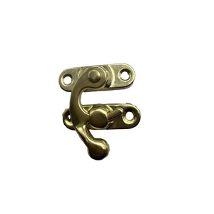 Serrure de meuble en alliage de zinc à boucle de type boîte 27x32mm, sans clé, style traditionnel, accessoire pour placard de rangement - Product Image 1