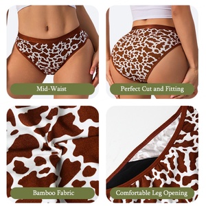 Al por Mayor, Bragas Menstruales de Fibra de Bambú 100%, Impresas, de 4 Capas, a Prueba de Fugas, Protección Completa, Culotte para Adultos, Ecológicas - Product Image 5