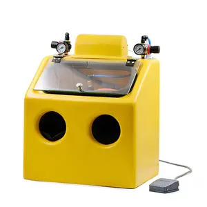 220V Antique Gold and Silver Sandblasting Machine Frosted Glass Sand Pneumatic Small Water Bracelet Jewelry Polishing