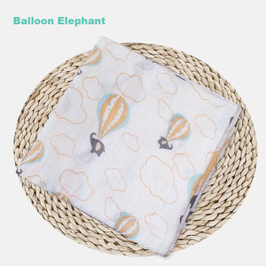 Doux écologique 70% bambou 30% coton bébé swaddle wrap couverture ensemble - Product Image 2