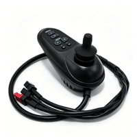 Contrôleur de moteur double 4P 1-vers-2, pour deux moteurs brossés 350W 24V, pour fauteuil roulant électrique, trottinette électrique, voiturette de golf