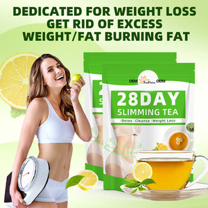 Thé Détox Minceur <span class=keywords><strong>Ventre</strong></span> <span class=keywords><strong>Plat</strong></span> 28 Jours, Tisane Chinoise Verte pour la Perte de Poids et la Combustion des Graisses - Product Image 3