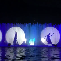 Fontaine flottante musicale personnalisée en plein air avec hologramme 3D Water Show
